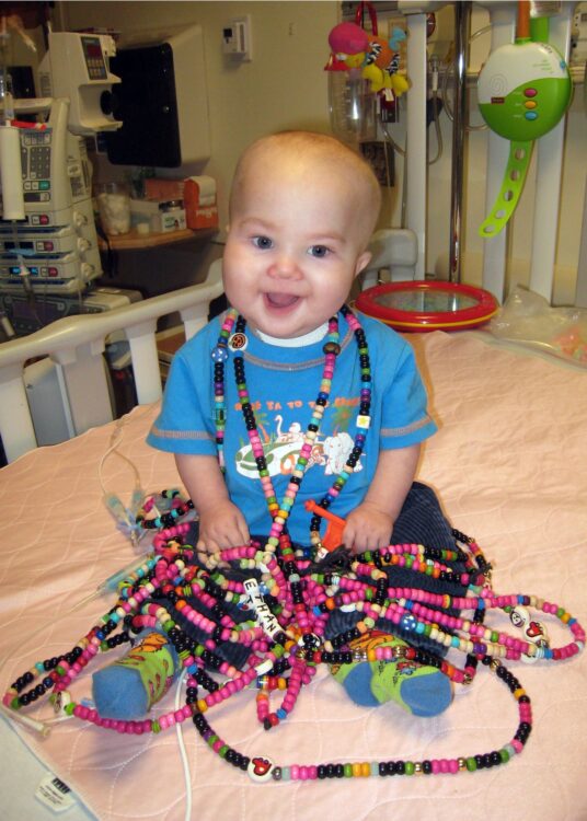 ethan olmat with his beaded journey