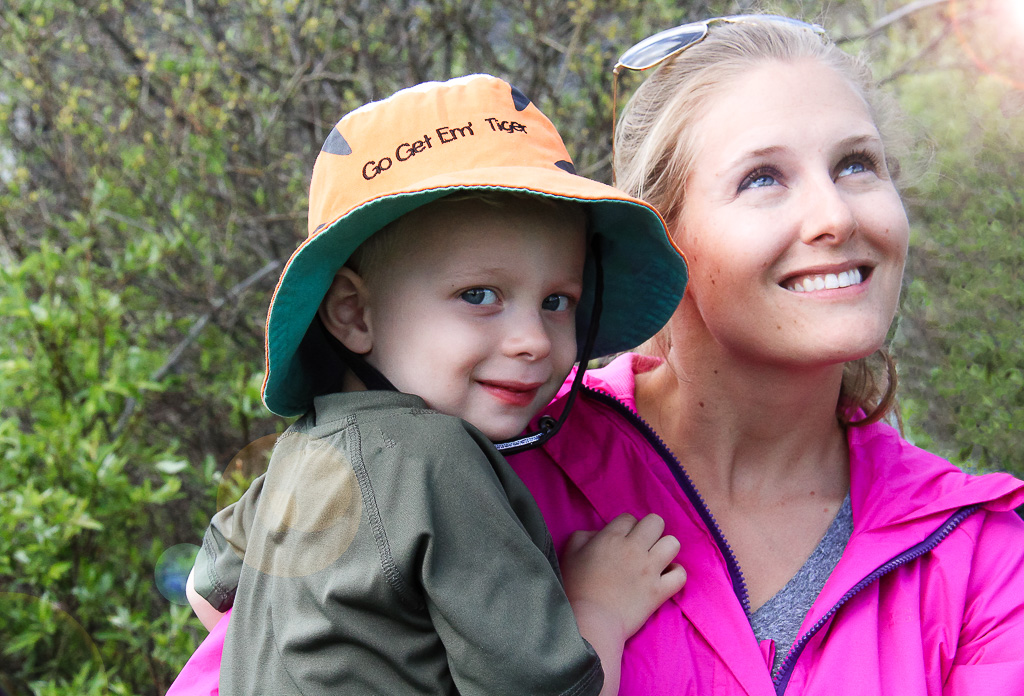 Brenden and his mother Rheanna at Kids Cancer Care Family Camp.