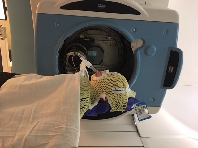 Brenden received 30 rounds of proton radiation in Jacksonville, Florida.